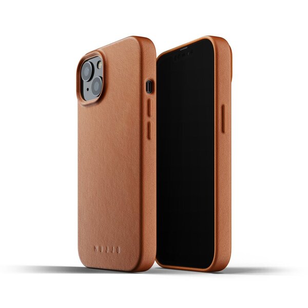 Mujjo Full Leather Case for iPhone 13 Tan