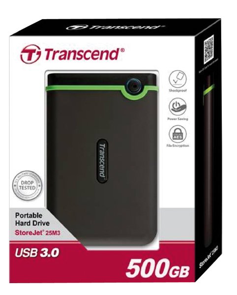 TRANSCEND 500GB - external hdd