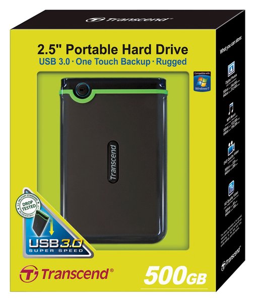 TRANSCEND 500GB - external hdd
