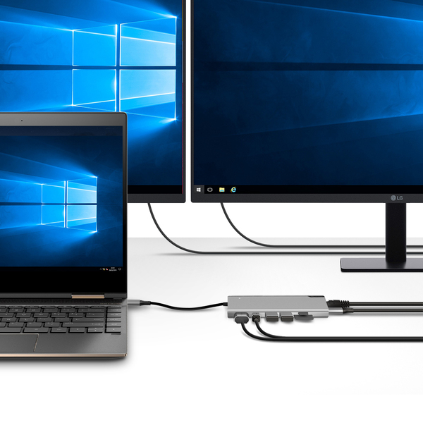 ALOGIC Ultra USB-C Dock PLUS - HDMI, MDP, USB, Ethernet, minneskortl&auml;sare och 100W PD