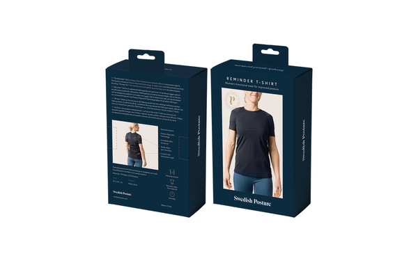 SWEDISH POSTURE T-Shirt Women Posture Reminder L White