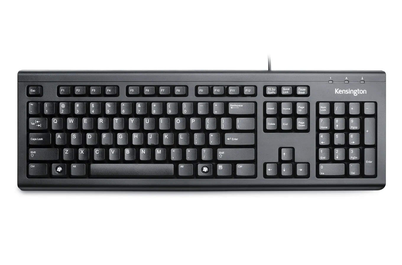 Kensington ValuKeyboard -ergonominen n&auml;pp&auml;imist&ouml;, musta