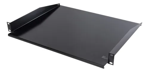 DELTACO, 19" fast hylla, 1U, 381mm djup, max 8kg