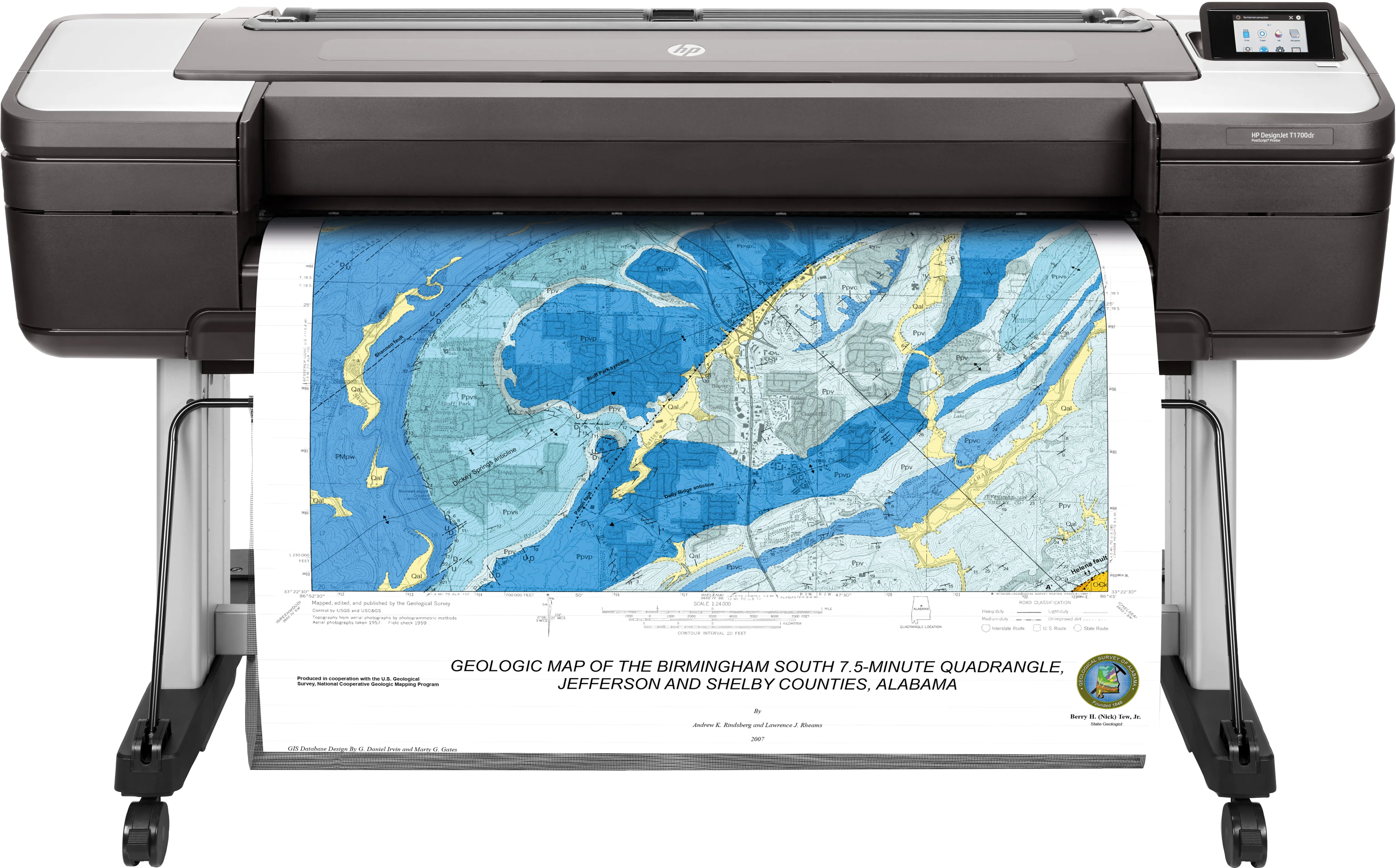 HP DesignJet T1700dr 44-in PostScript Pr