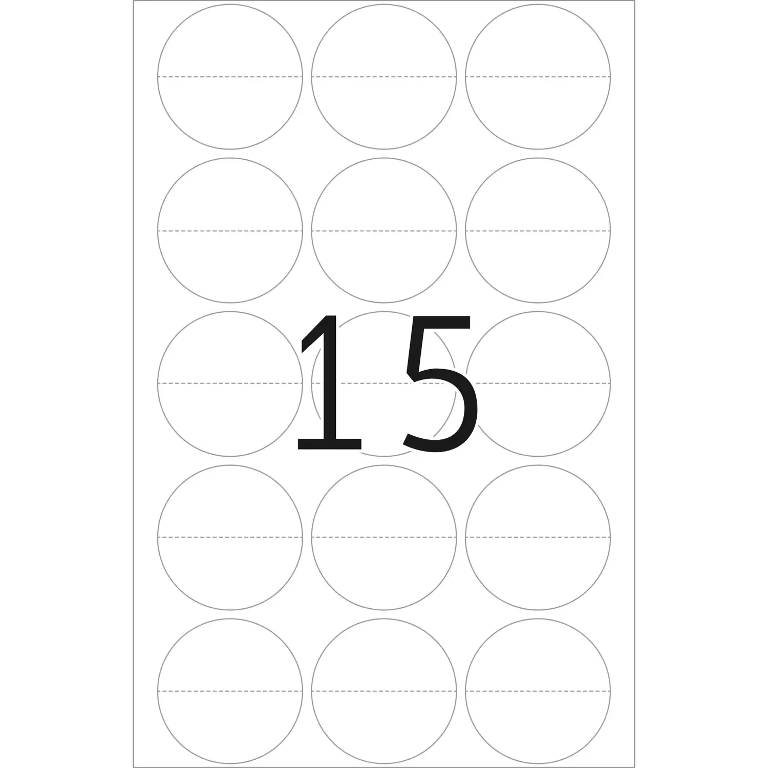 Herma label manual Seal perforated &oslash;32 transparent (240)