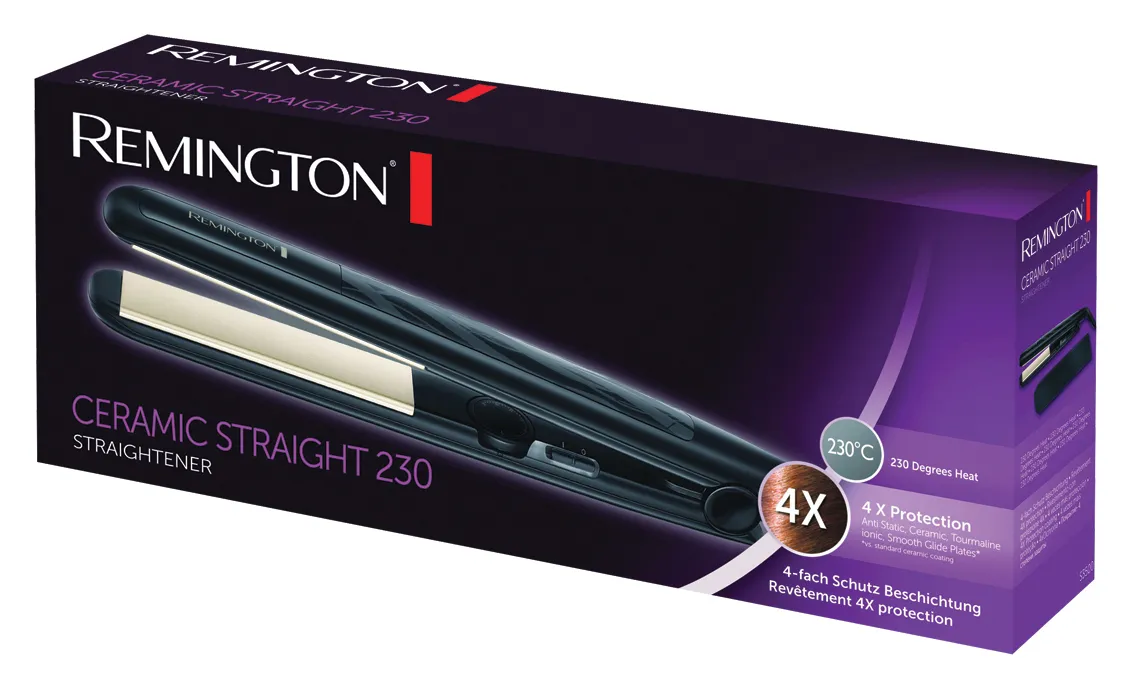 Remington S3500 Ceramic Slim 230 - suoristusrauta, musta Remington S3500 Ceramic Slim 230 - suoristusrauta, musta