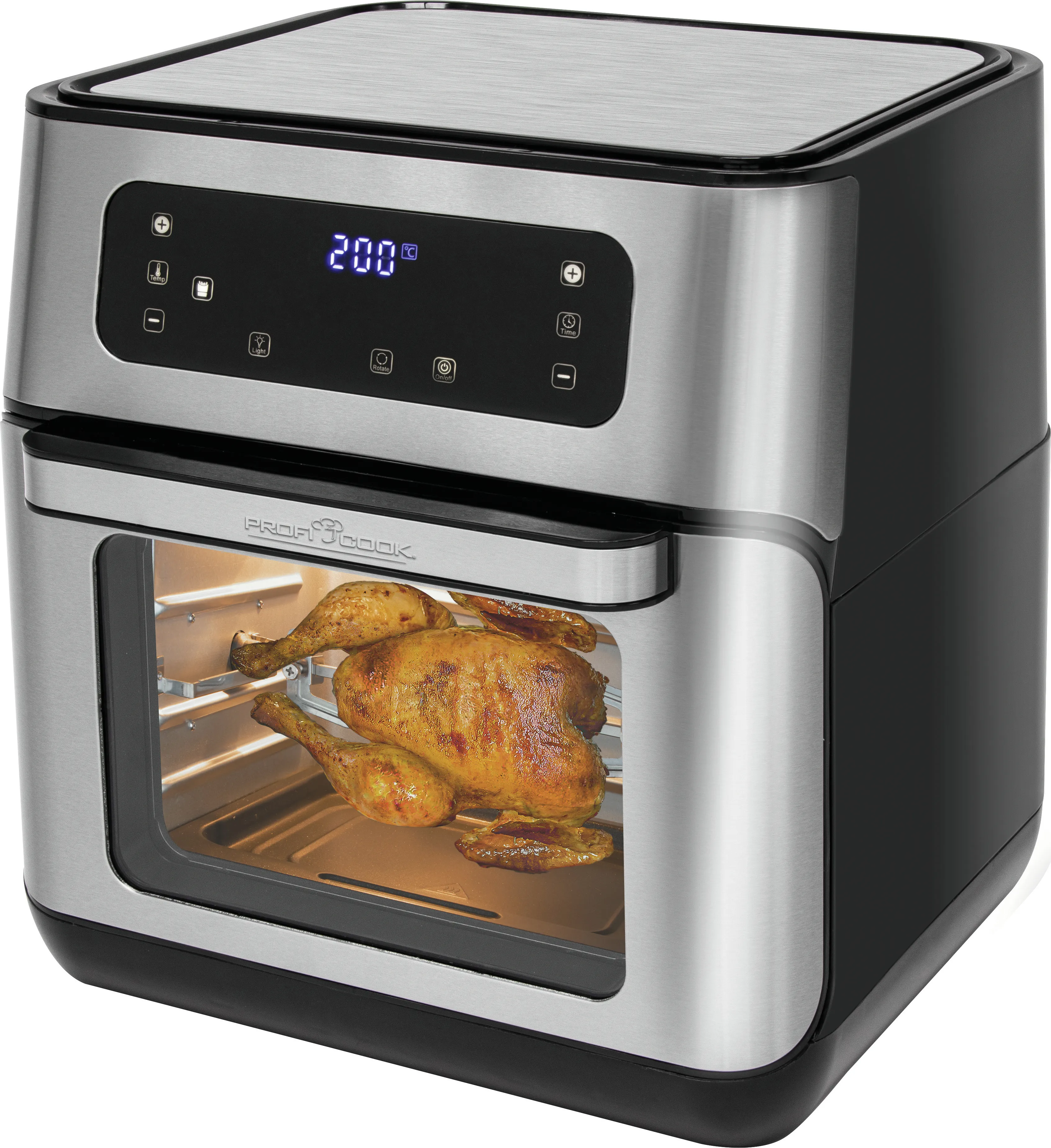 ProfiCook PC-FR 1200 H, 11L, 1500W, air fryer, Black, Stainless Steel