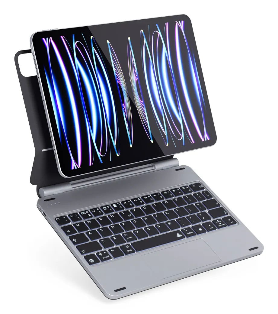 Epico Aluminium Keyboard Case for Apple iPad Pro 11&quot; (2018/2020/2021/2022), iPad Air 10,9&quot; (2020/2022), iPad Air 11&quot; (M2) - qwerty