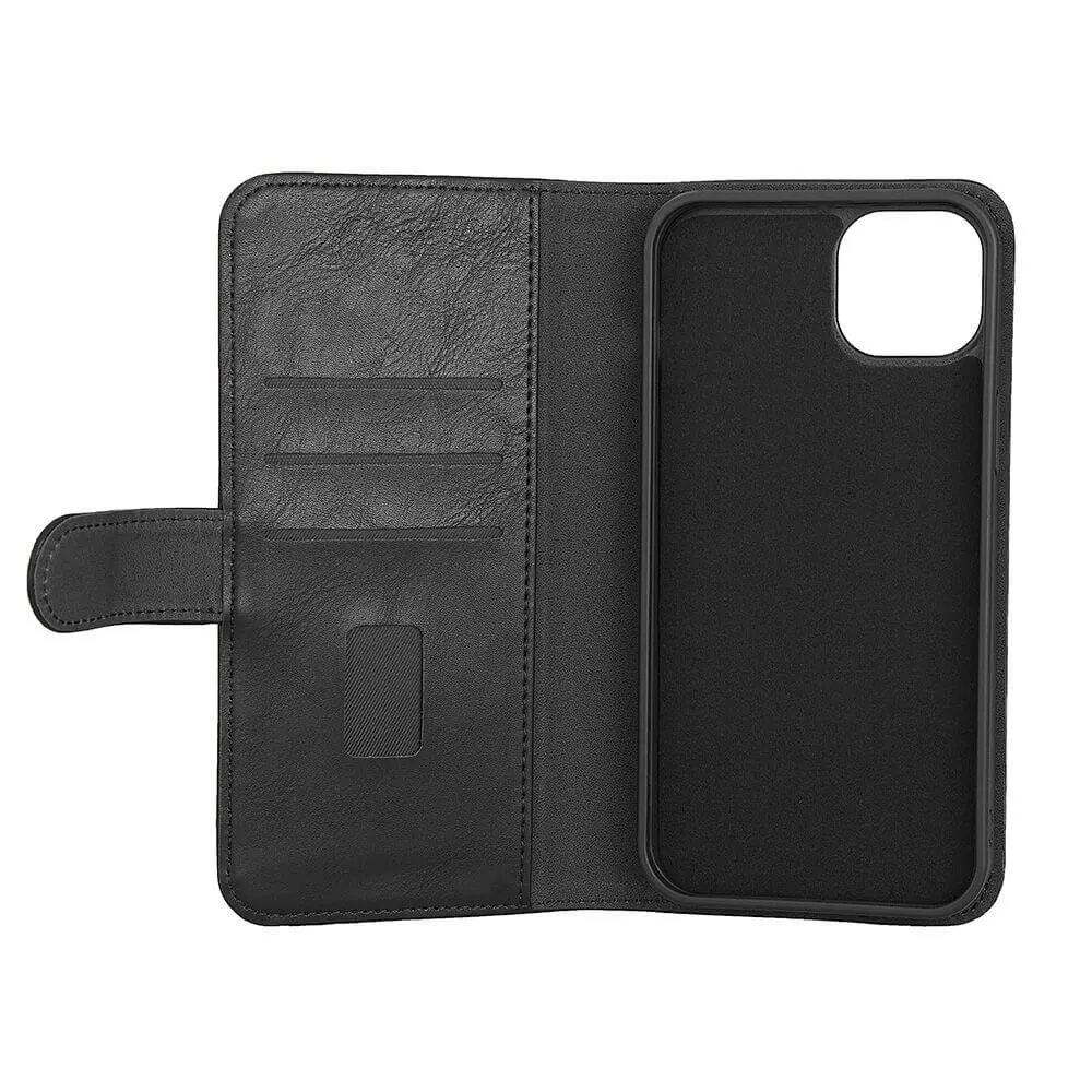 GEAR Wallet MagSeries, iPhone 15 Plus - 2-in-1 lompakkokotelo, Musta