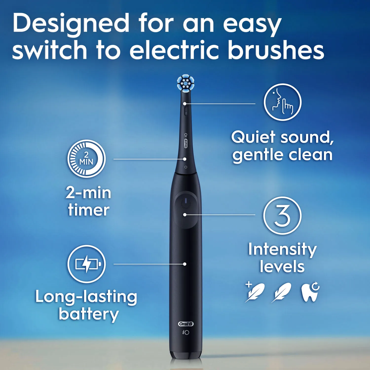 Oral-B iO Simply Easy Clean -sähköhammasharja, Musta