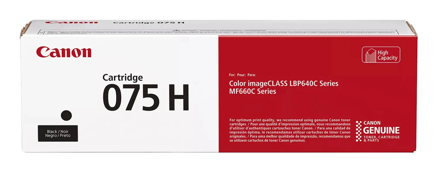 Canon 075 H XL lasertoner, svart