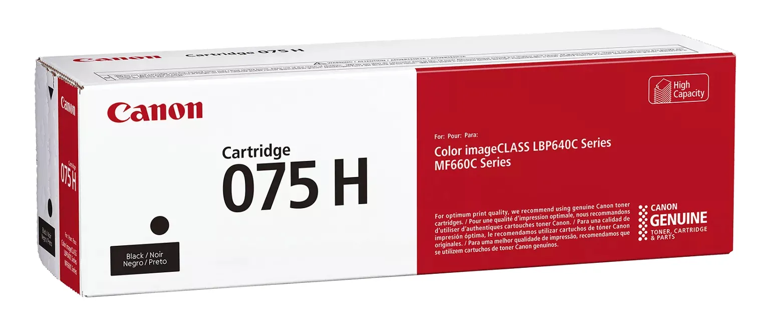 Canon 075 H XL lasertoner, svart