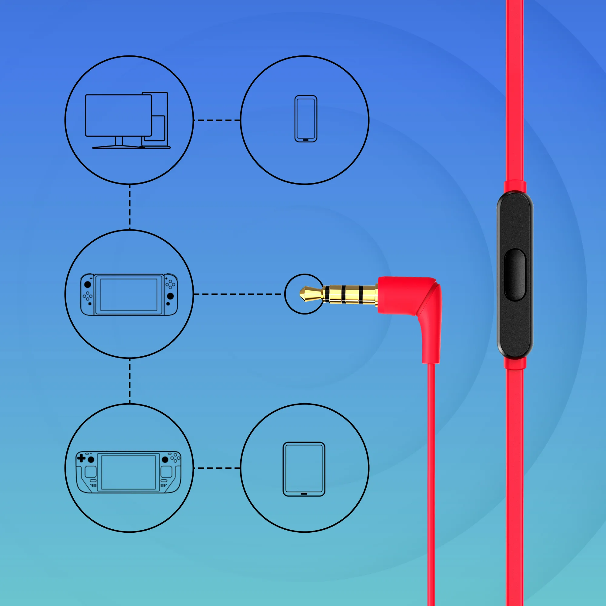 HyperX Cloud Earbuds II - gaming earbuds, red HyperX Cloud Earbuds II - gaming earbuds, red