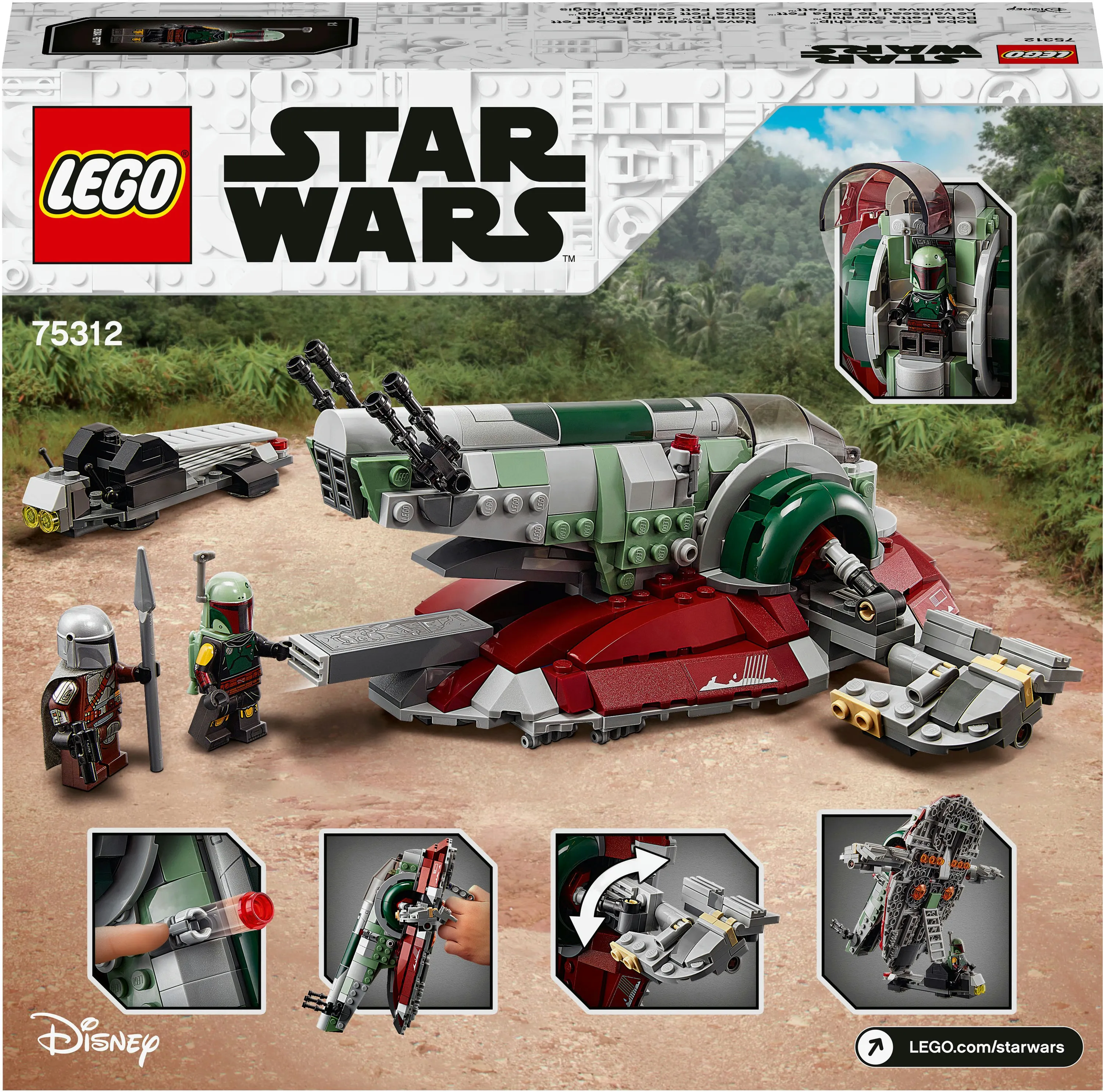 Lego Star Wars Boba Fettin t&auml;htilaiva 75312