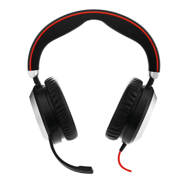 Jabra Evolve 80 MS USB-A -kuulokkeet mikrofonilla, musta