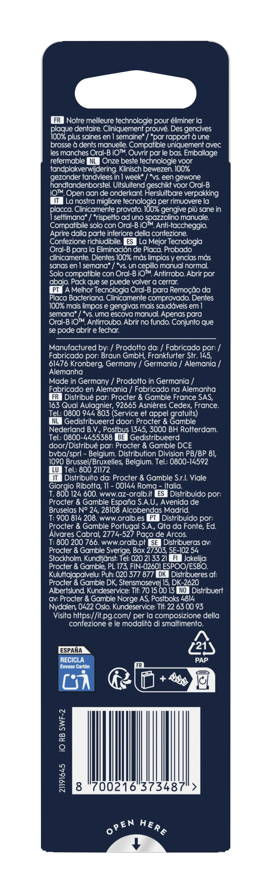 Oral-B iO Gentle Care utbytesborsthuvuden (2 st) Oral-B iO Gentle Care utbytesborsthuvuden (2 st)