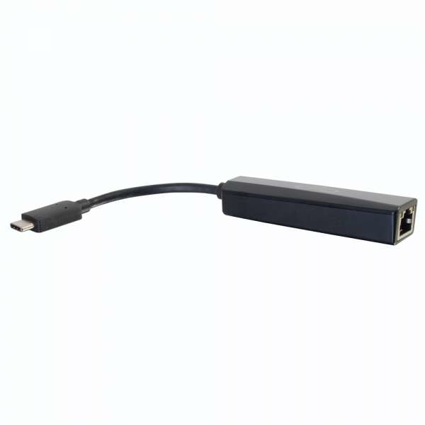 C2G USB-C to Gigabit Ethernet Network Adapter - Verkkoadapteri - USB 3.0 - Gigabit Ethernet x 1 - musta