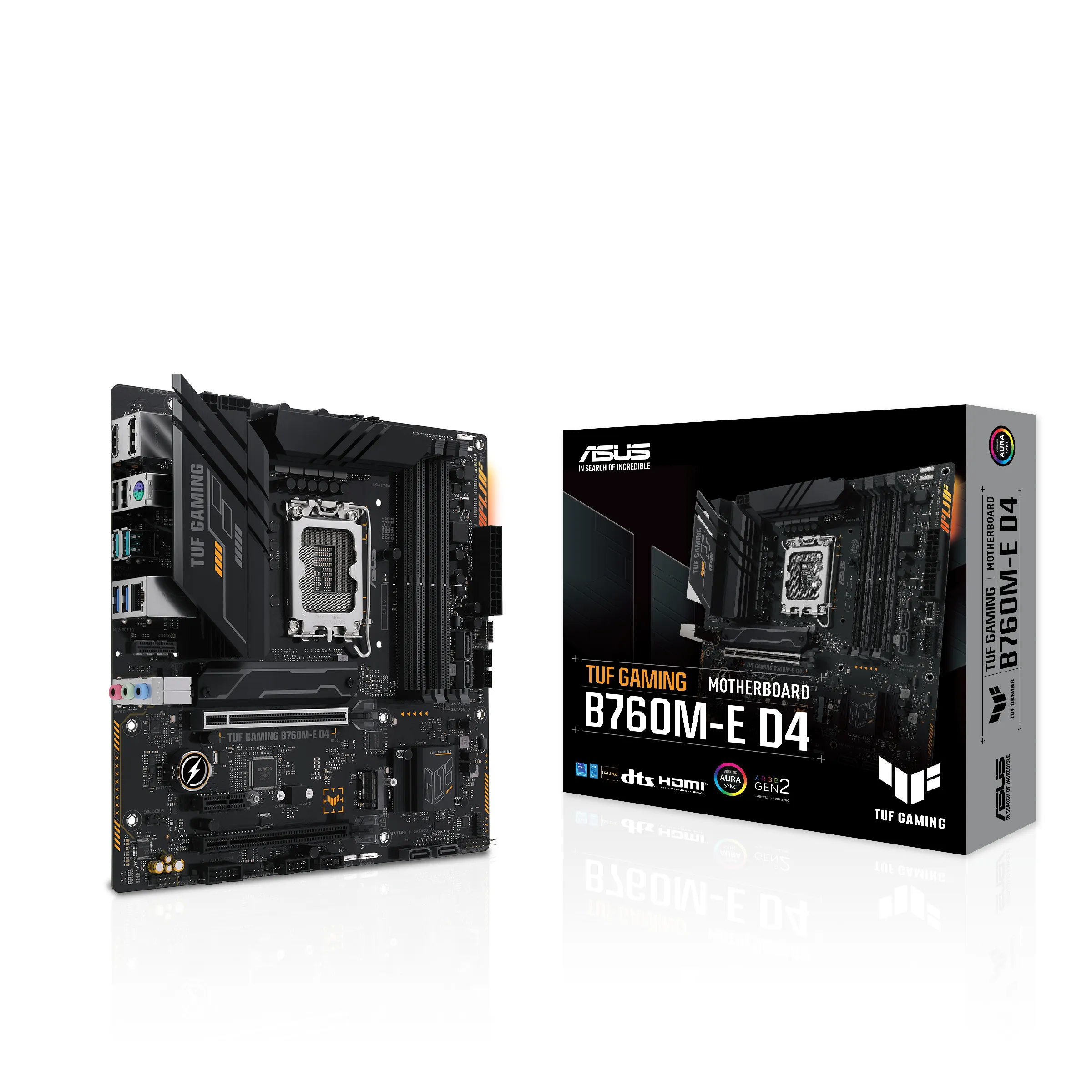 Asus TUF GAMING B760M-E D4 mATX - moderkort