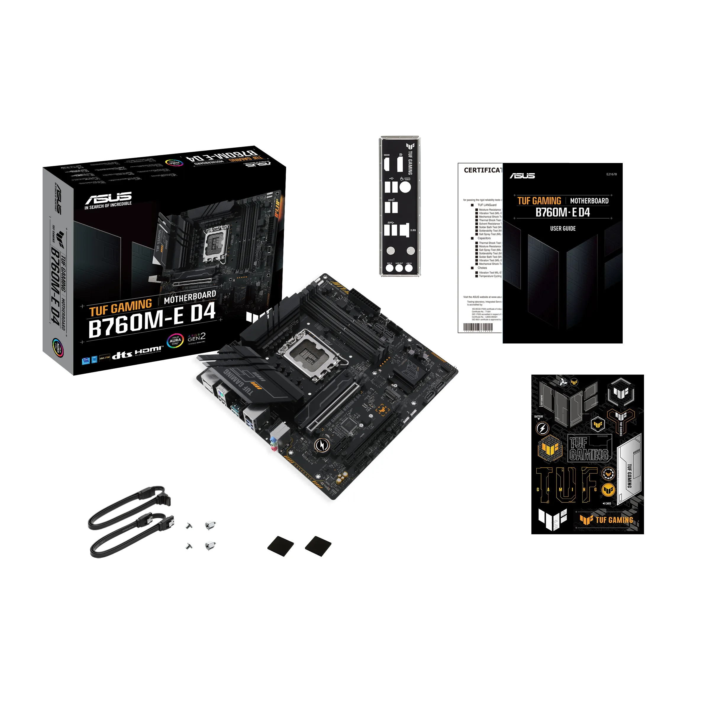 Asus TUF GAMING B760M-E D4 mATX - moderkort
