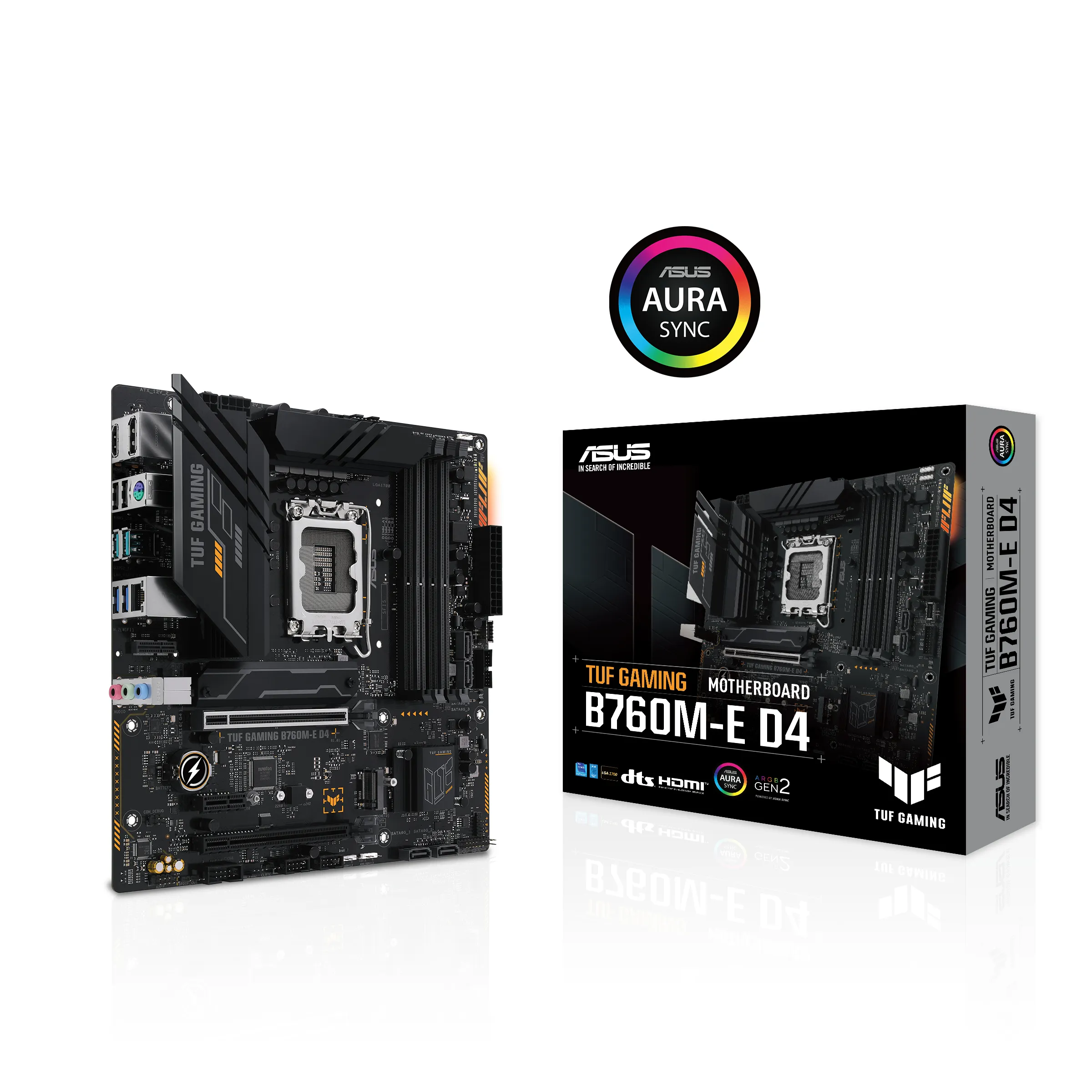 Asus TUF GAMING B760M-E D4 mATX - moderkort