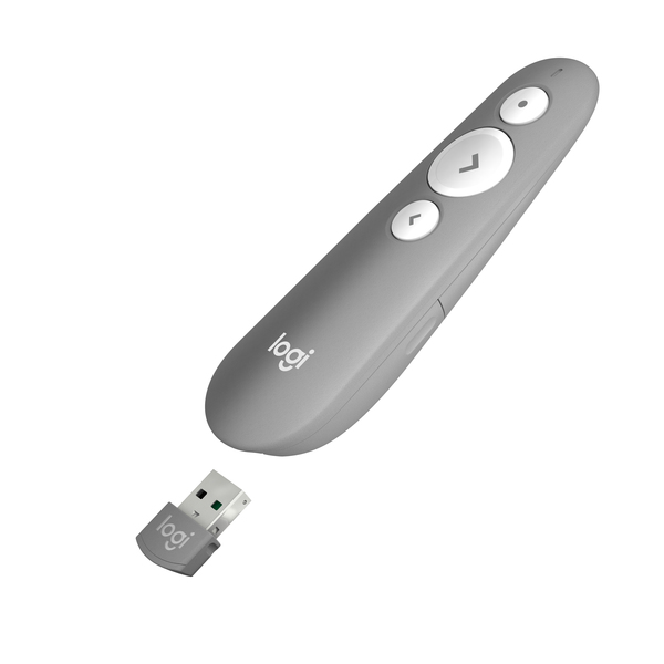 Logitech R500 Laser Presentation remote - laser presenter, Grey