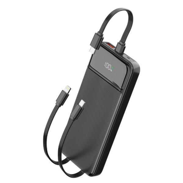 Epico 10000mAh, 22.5W - powerbank, Svart
