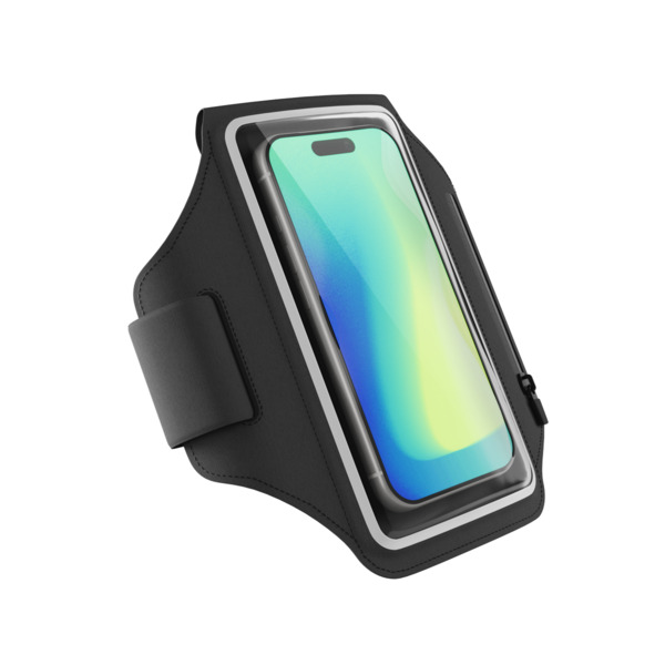 Spello Running Armband for Smartphone | Black | Water-resistant Neoprene Material | Full Touch Control