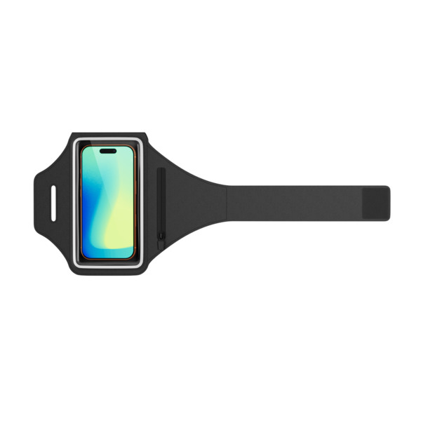 Spello Running Armband for Smartphone | Black | Water-resistant Neoprene Material | Full Touch Control