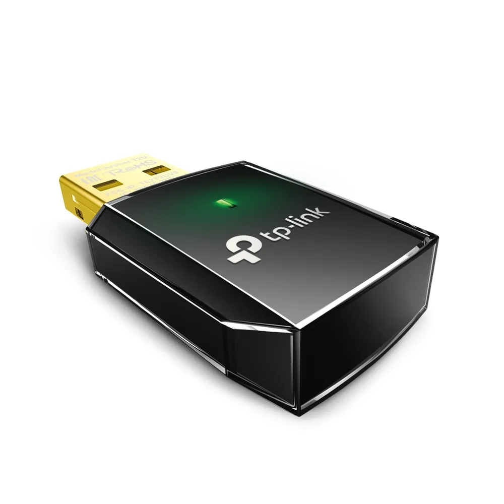 TP-Link AC600 Dual Band Wireless USB Adapter MTK 1T1R 433Mbps at 5Ghz + 150Mbps at 2.4Ghz 802.11ac/a/b/g/n USB 2.0
