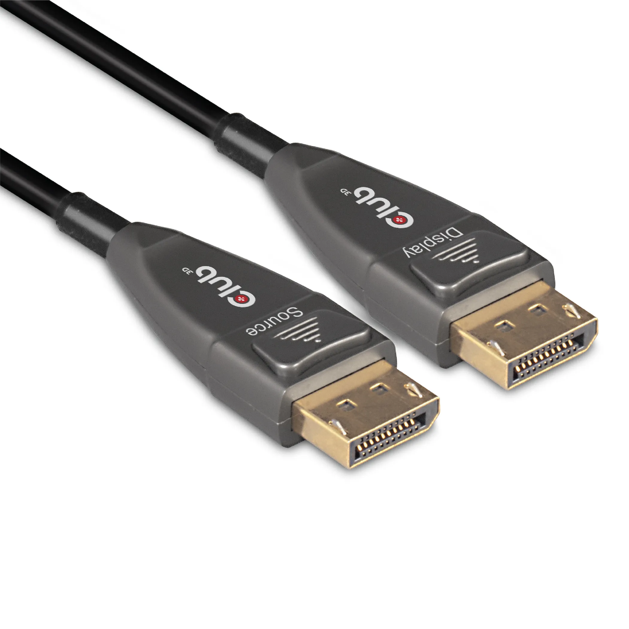 Club 3D DisplayPort 1.4, active, optical, unidirectional, HBR3 - cable, Black, 20m