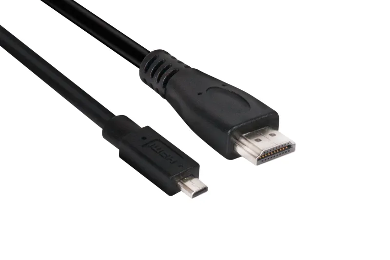 Club 3D  micro-HDMI – HDMI 2.0 - kabel, 1 m, Svart