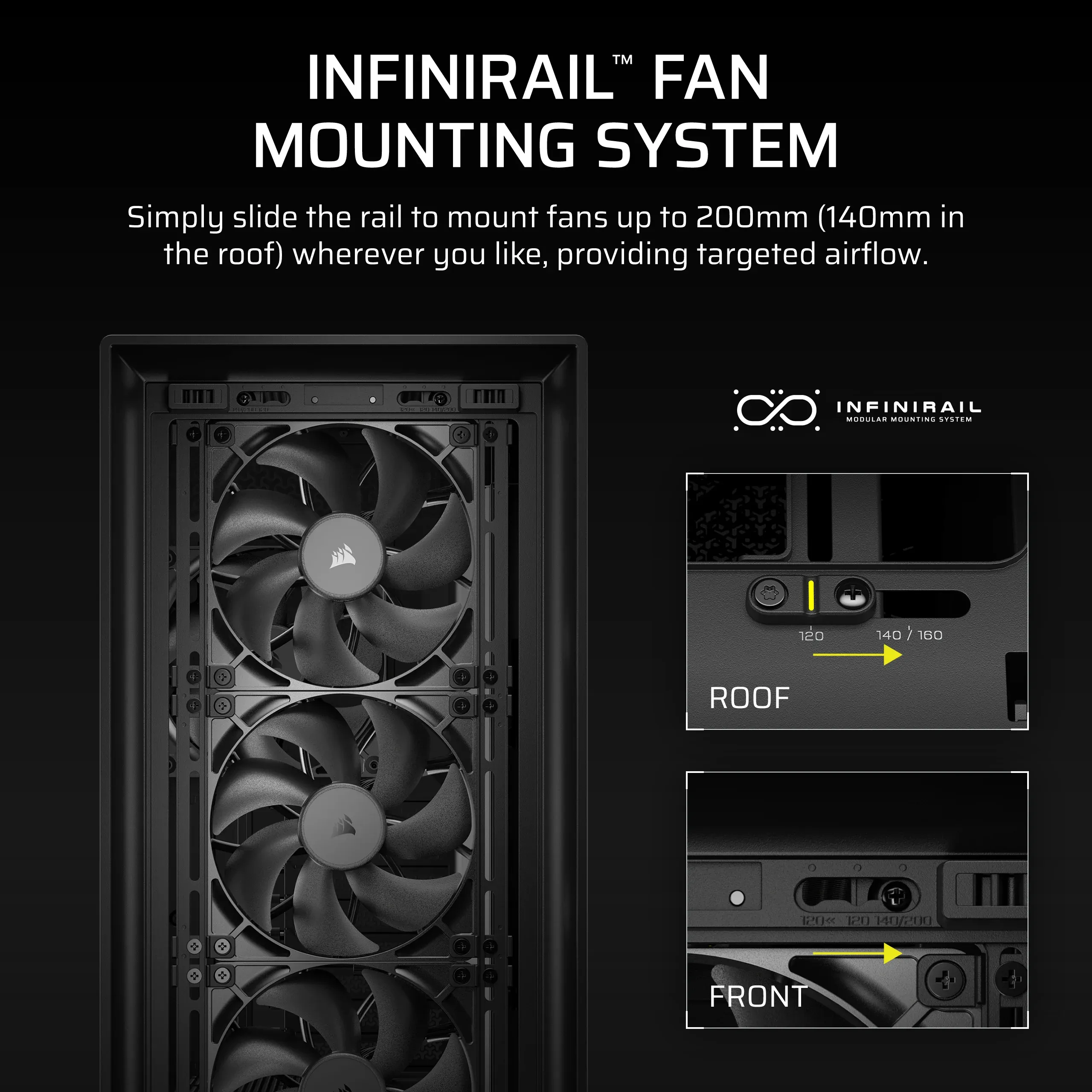 Corsair FRAME 5000D RS - Mid Tower case, Black