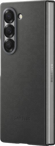 Samsung Galaxy Z Fold6 Kindsuit Faux Leather Case, Black