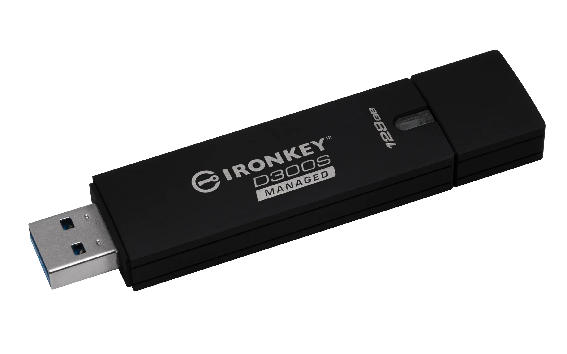 Kingston IronKey D300SM USB 3.2 Gen 1 128GB memory stick, Black