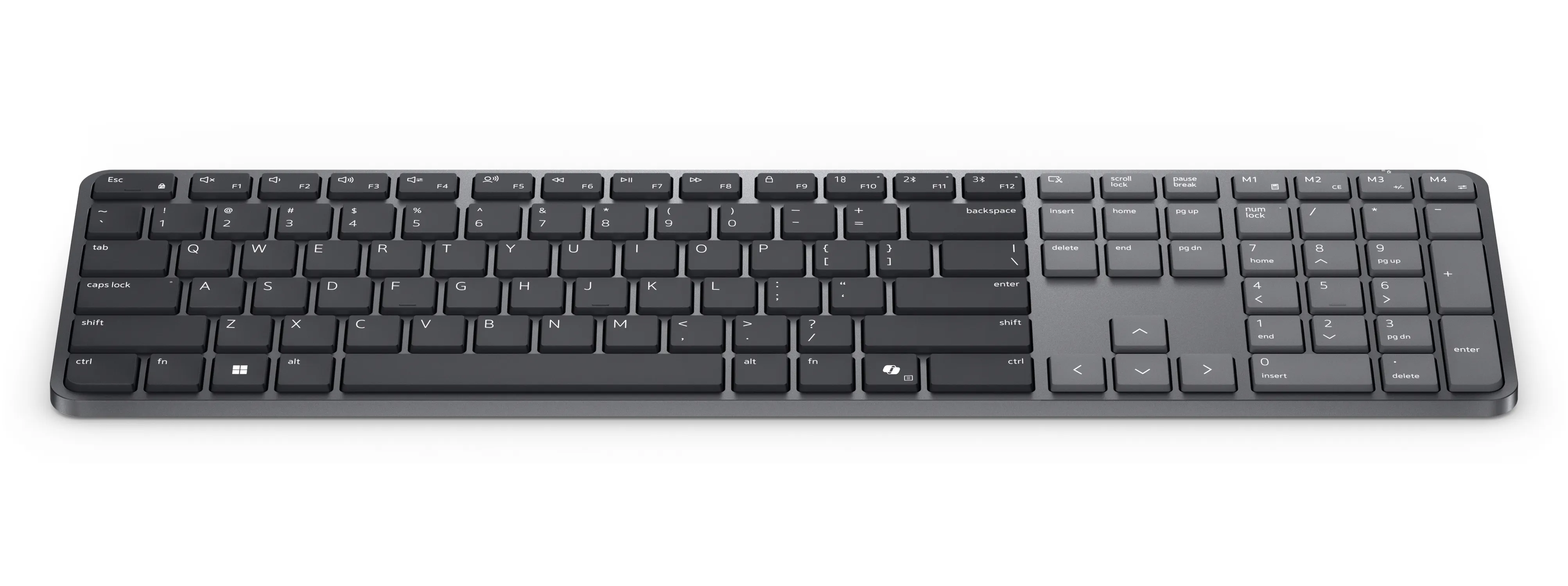 Dell Pro 7 Slim KB726-BLK-PNN -langaton n&auml;pp&auml;imist&ouml;, grafiitti