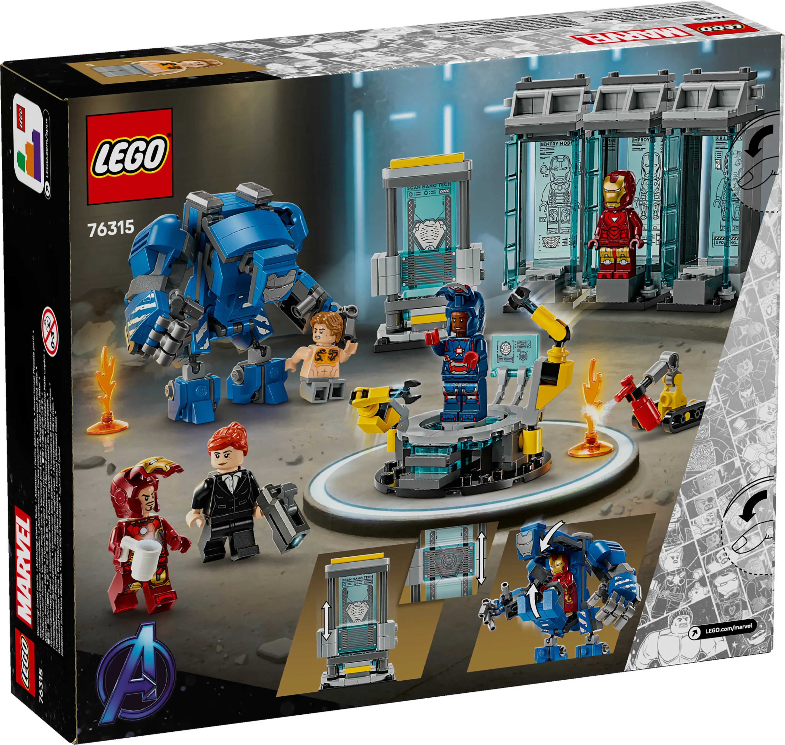 LEGO Marvel Iron Man Laboratorium: Pansarkammare 76315
