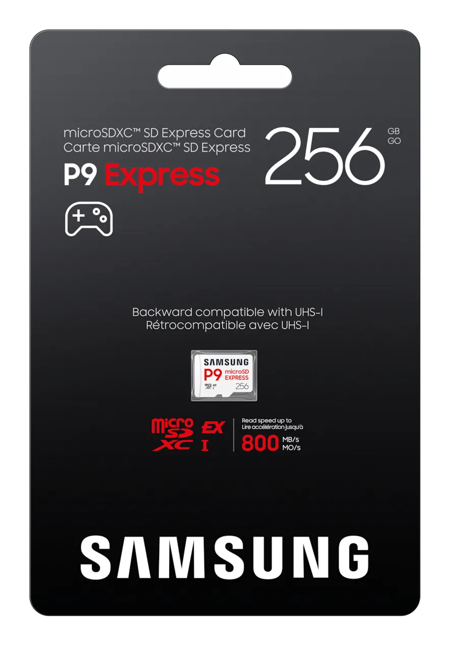 Samsung P9 Express 256GB microSD Express UHS-I U3 V30 A1 card, White