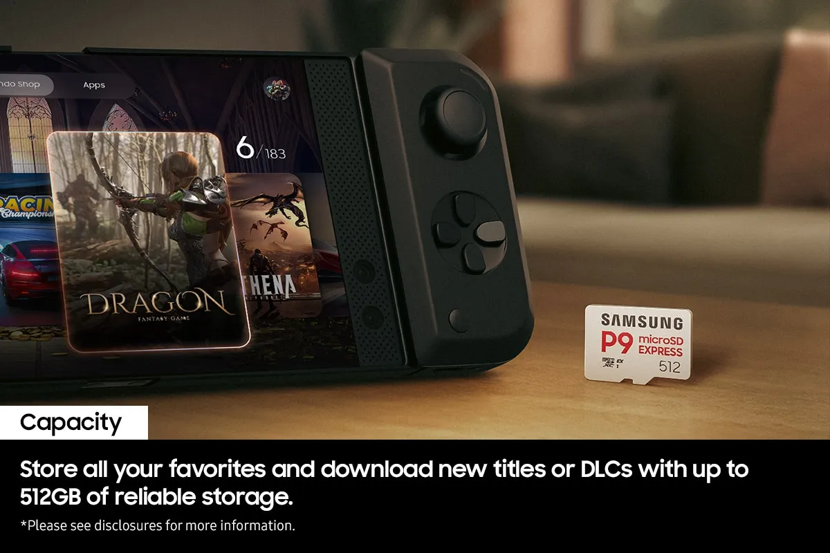 Samsung 512GB MicroSDXC Express UHS-I U3 V30 A1 card, White