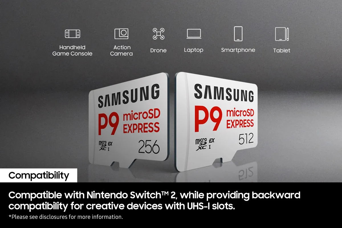 Samsung 512GB MicroSDXC Express UHS-I U3 V30 A1 card, White