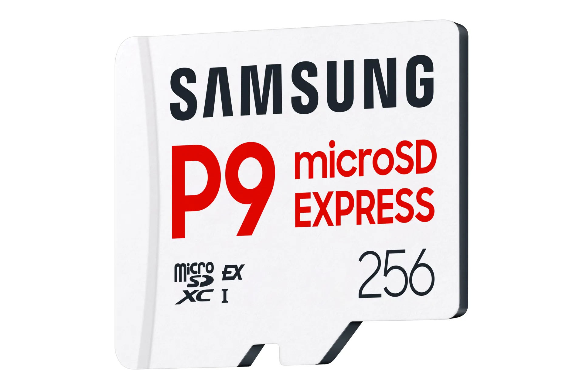 Samsung P9 Express 256 Gt microSD Express UHS-I U3 V30 A1 -muistikortti, valkoinen