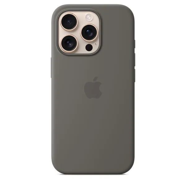 Apple iPhone 16 Pro, MagSafe -silikonikuori, Liuskeen­harmaa