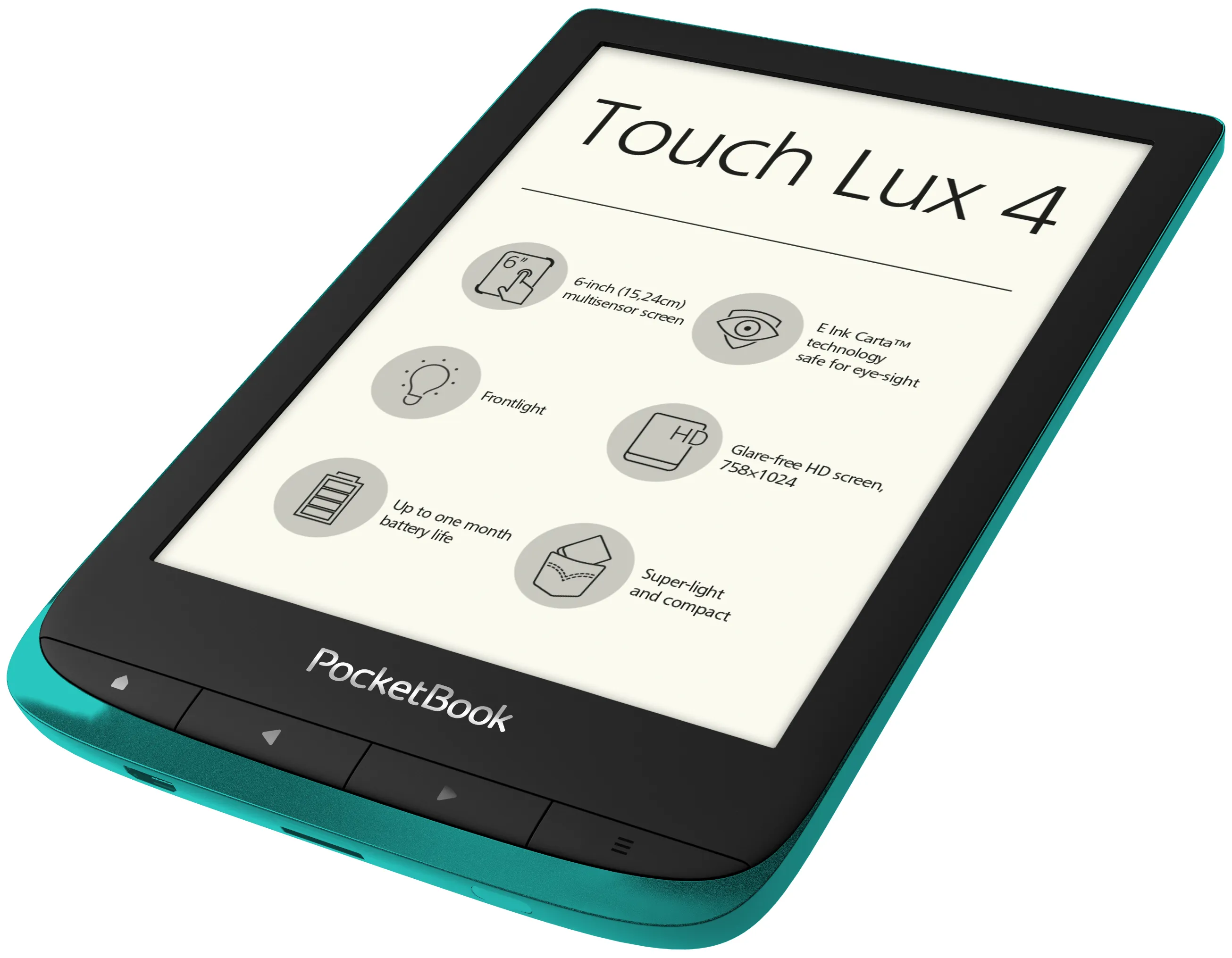PocketBook Touch Lux 4 - E-Book, vihre&auml;