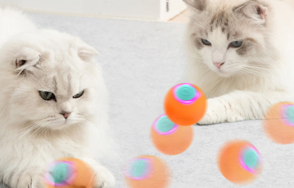 ROJECO RWJ-12 Orange Interactive Smart Cat Ball