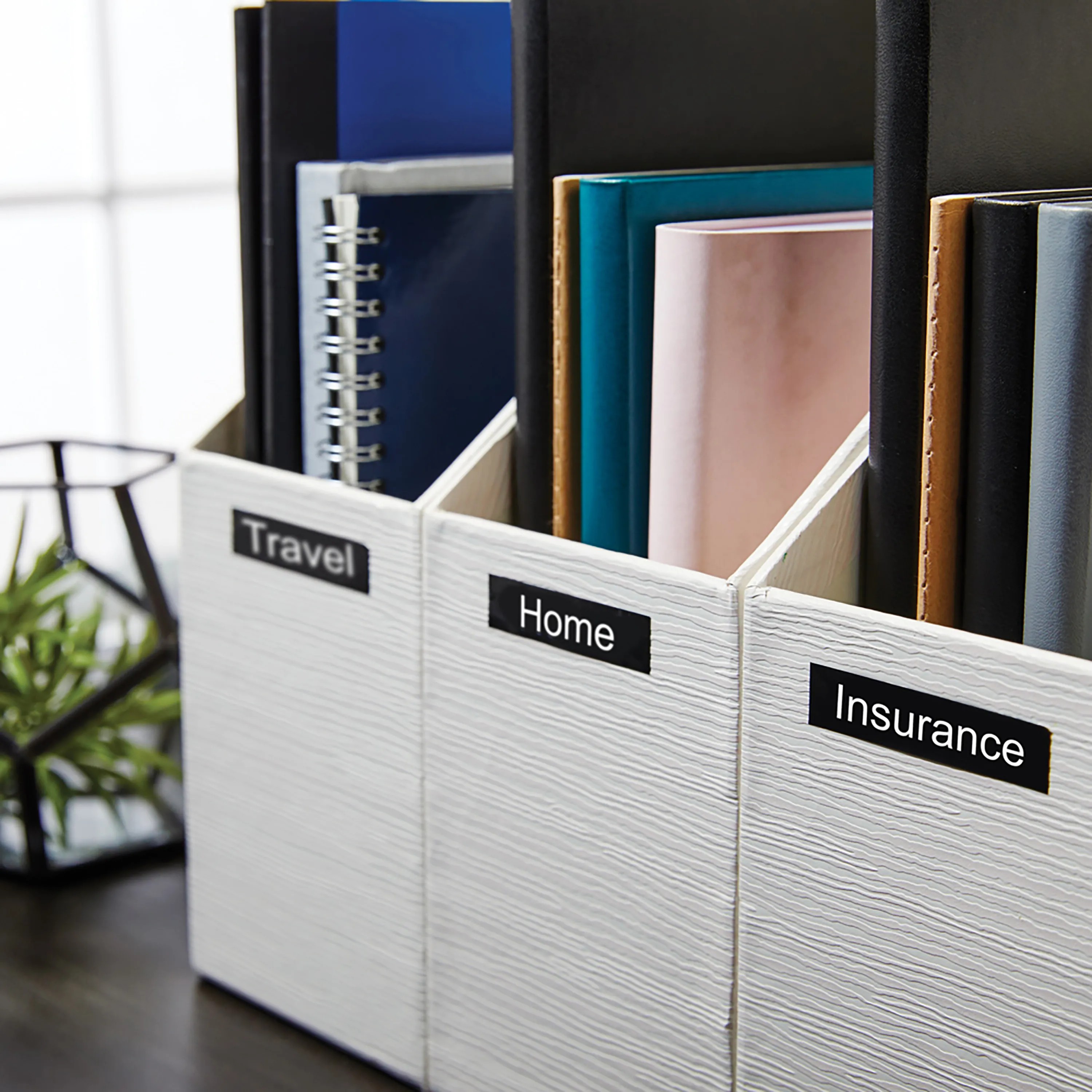 Tape D1 12mmx7m white/black