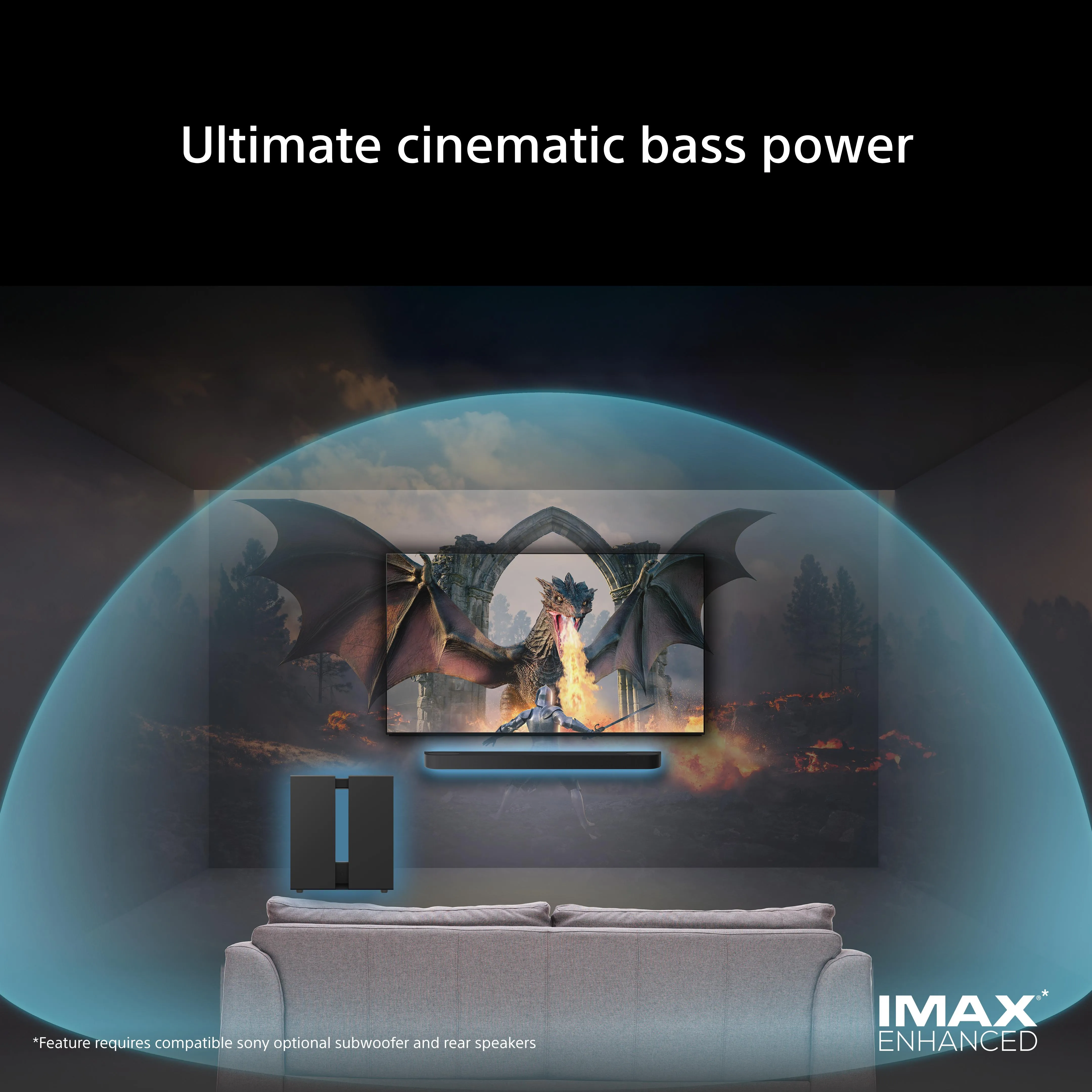 Sony BRAVIA Theatre Sub 9 SA-SW9 Wireless Subwoofer, Black