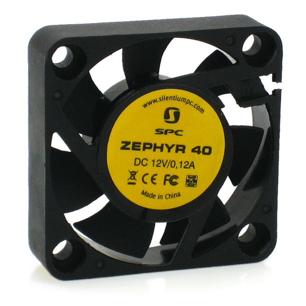 SilentiumPC Zephyr 40. 40mm -kotelotuuletin, musta