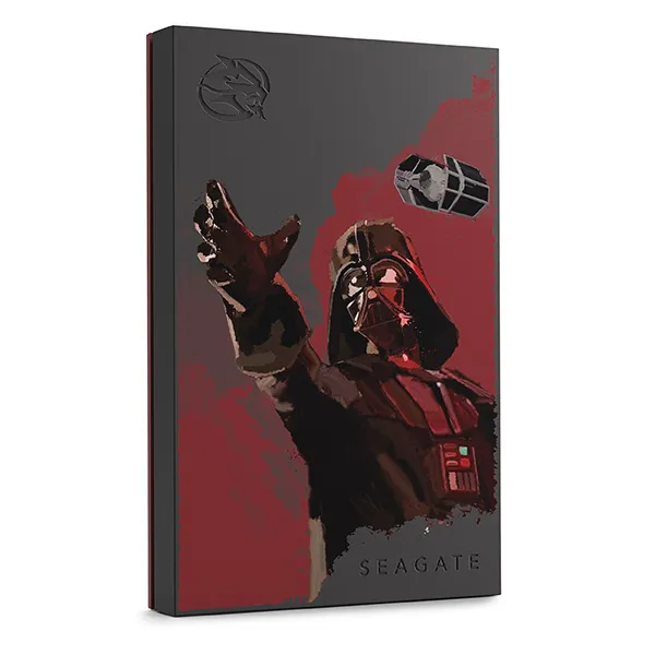 Seagate Darth Vader&trade; Special Edition FireCuda  2 TB -ulkoinen kovalevy, Musta, Punainen