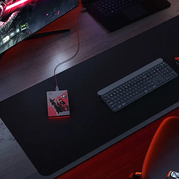 Seagate Darth Vader&trade; Special Edition FireCuda  2 TB -ulkoinen kovalevy, Musta, Punainen