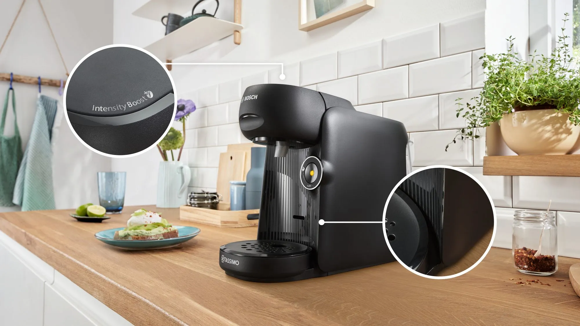Bosch Tassimo Finesse -kapselikeitin, musta