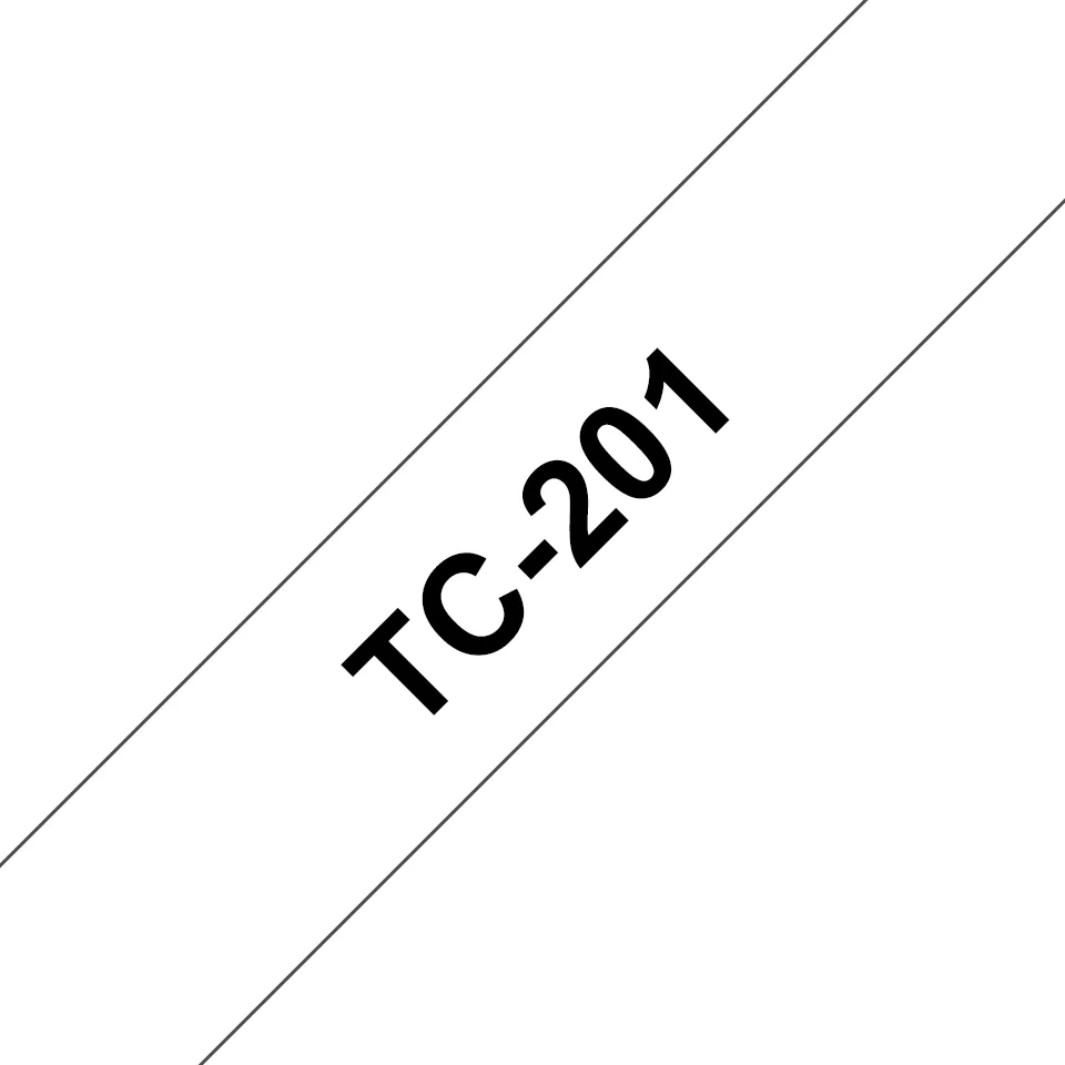 Brother TC tape 12mm black/white